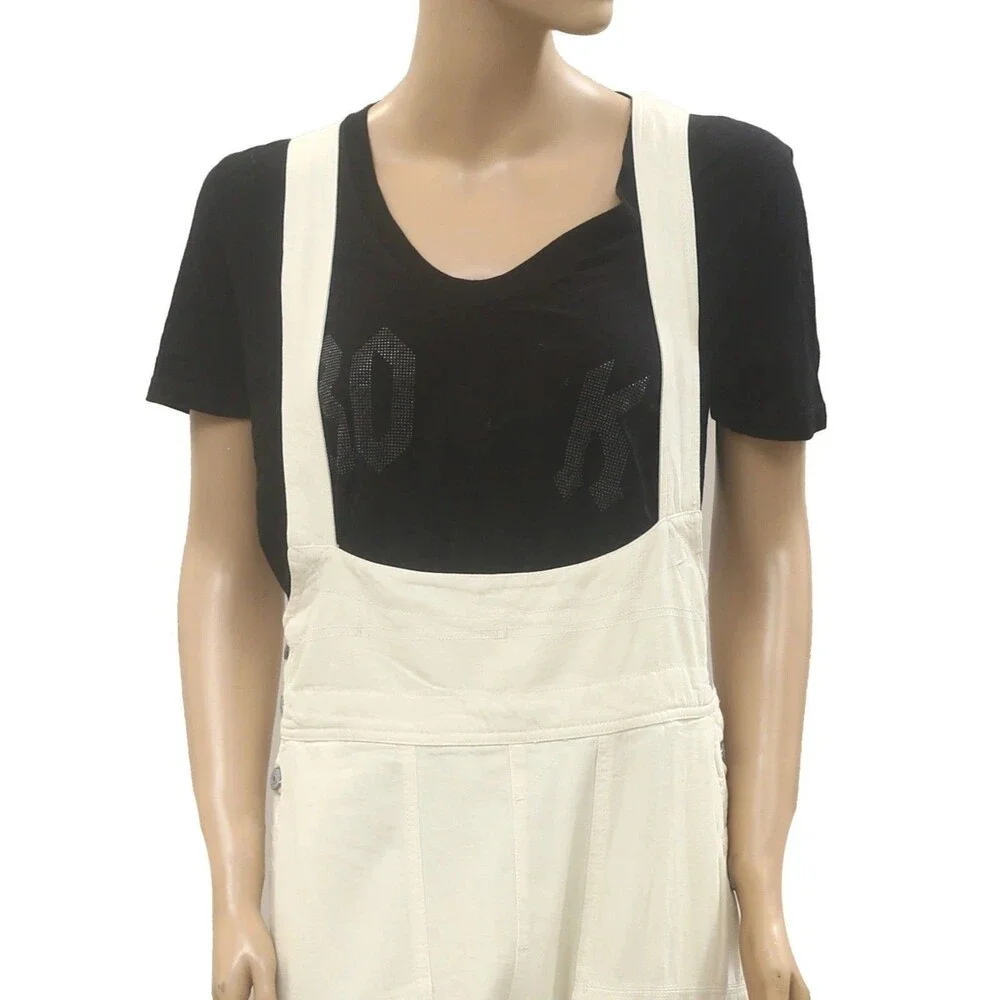 Free People We The Free Felix Tapered Overalls Jumpsuit Pinafore Solid M 287225